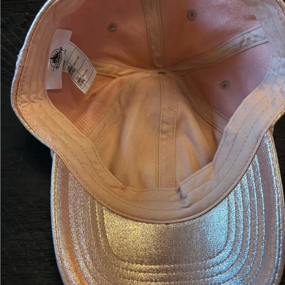 Disney Parks Rose Gold Mickey Adjustable Baseball Hat - Picture 3 of 4